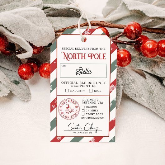 Naughty of Nice Special Delivery Cadeaulabel
