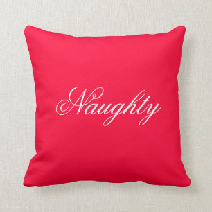 Naughty of Nice Square Pillow Kussen