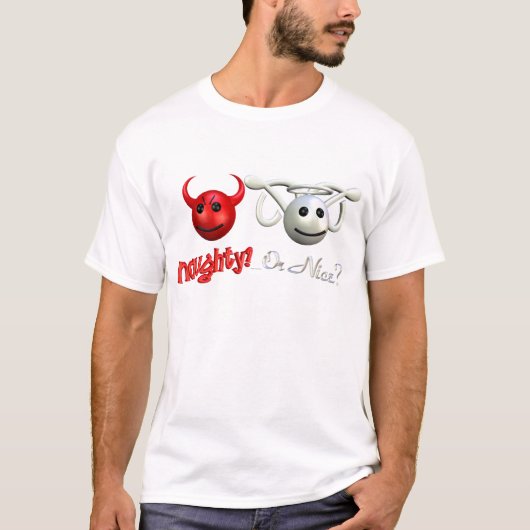 Naughty? Of Nice? T-shirt (Voorkant)