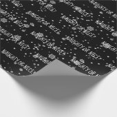 NAUGHTY- OF NICE-tekst in Snowflakes die papier ov (Hoek)