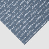 NAUGHTY- OF NICE-tekst op sterren en sneeuw Tissuepapier (Detail)