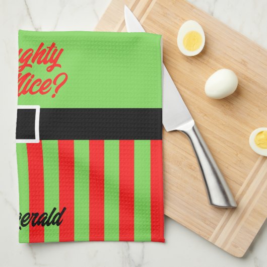 Naughty of Nice Theedoek (Quarter Fold)