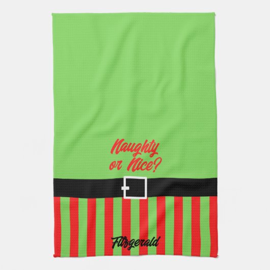 Naughty of Nice Theedoek (Verticaal)