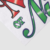 Naughty of Nice Tissuepapier (Detail)