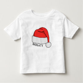 Naughty of Nice Toddler T-Shirt - White