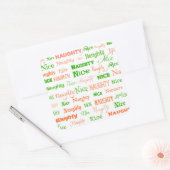 Naughty of Nice Vierkante Sticker (Envelop)