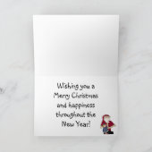 Naughty of Nice Wenskaart met kerst Feestdagen Kaart (Binnen)