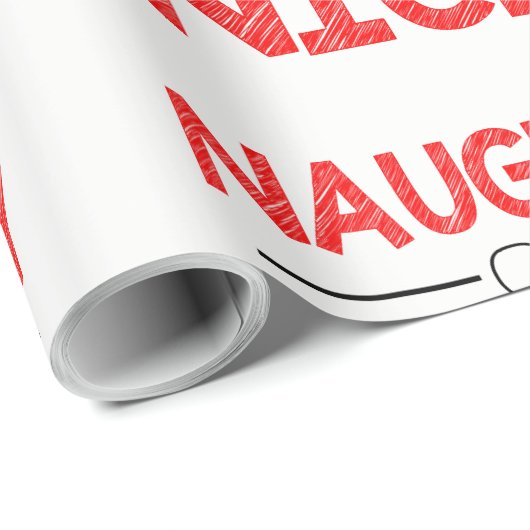 Naughty- of prettig kerstpapier cadeaupapier (Rol Hoek)