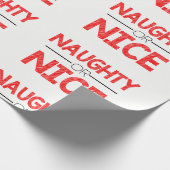 Naughty- of prettig kerstpapier cadeaupapier (Hoek)