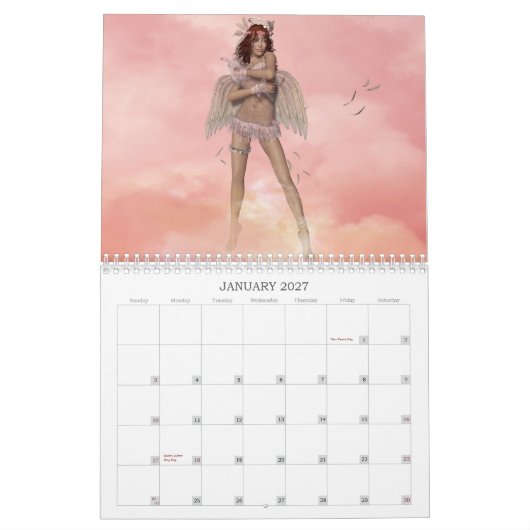 Naughty OR Nice Angels Calender Kalender (Jan 2027)