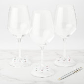  Naughty or Nice Christmas Frogs with Santa Design Wijnglaslabel (Set)