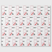 Naughty or Nice Christmas Humor Cadeaupapier (Vlak)