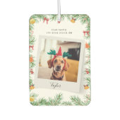 Naughty or Nice Funny Pet Dog Custom Christmas Luchtverfrisser (Voorkant)