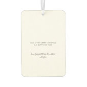 Naughty or Nice Funny Pet Dog Custom Christmas Luchtverfrisser (Achterkant)