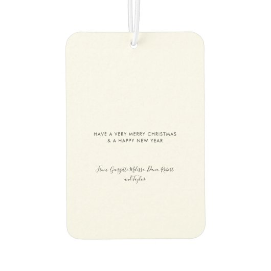 Naughty or Nice Funny Pet Dog Custom Christmas Luchtverfrisser (Achterkant)