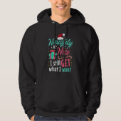 Naughty Or Nice List Christmas Stocking Stuffer Hoodie (Voorkant)