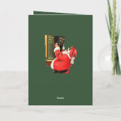 Naughty or Nice Lists Christmas Fun Vector Ar Kaart (Achterkant)