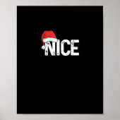 Naughty Or Nice Matching Christmas Funny Design  Poster (Voorkant)
