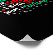 Naughty Or Nice Still Getting Everything Holiday H Poster (Hoek)