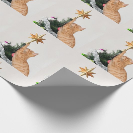 Naughty Oranje kerstmis Cadeaupapier (Hoek)