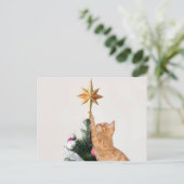 Naughty Oranje kerstmis Feestdagenkaart (Staand voorkant)