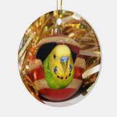 Naughty paraket Kerstmis Keramisch Ornament (Links)