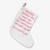 Naughty Parrot Kleine Kerstsok (Voorkant (Hangend))