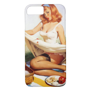  Naughty Picnic Pin Up Girl Case-Mate iPhone Case