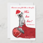 Naughty Pinup Joke Grappig Rude FLAT Kerst Kaart (Voorkant)