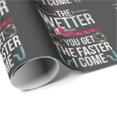 Naughty Plumber Husband and Father Plumbing Quote Cadeaupapier (Rol Hoek)