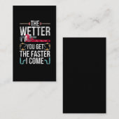 Naughty Plumber Husband and Father Plumbing Quote Visitekaartje (Voorkant / Achterkant)