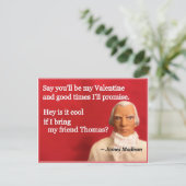 Naughty Presidential Valentine: James and Thomas Feestdagenkaart (Staand voorkant)