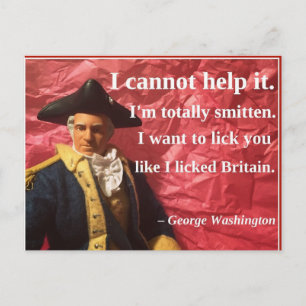 Naughty Presidential Valentine: Licking Britain Feestdagenkaart