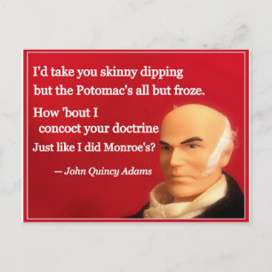 Naughty Presidential Valentine: Monroe Doctrine Feestdagenkaart