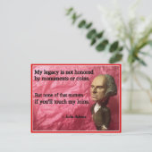 Naughty Presidential Valentine: Monuments Feestdagenkaart (Staand voorkant)