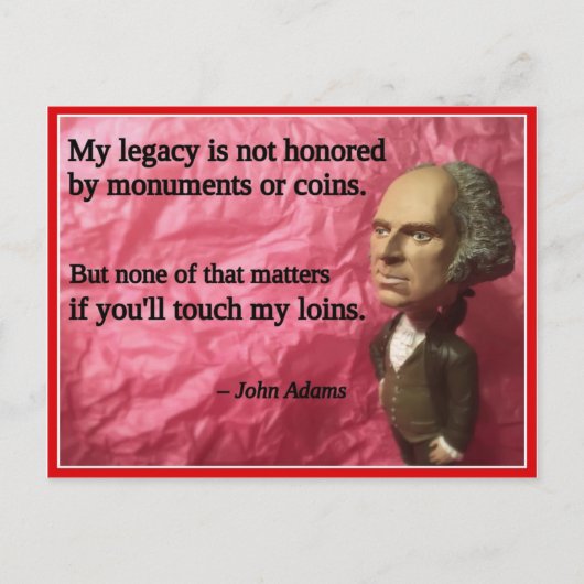 Naughty Presidential Valentine: Monuments Feestdagenkaart (Voorkant)