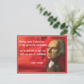 Naughty Presidential Valentine: Seditie Feestdagenkaart (Staand voorkant)