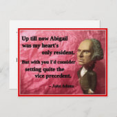 Naughty Presidential Valentine: Vice Prevendent Feestdagenkaart (Voorkant / Achterkant)