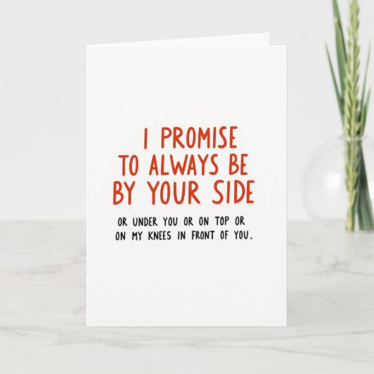 Naughty Promise Love Card Kaart (Voorkant)