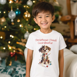 Naughty Puppy Christmas Chaos Coördinator T-shirt