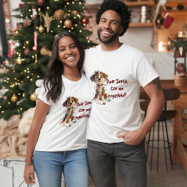 Naughty Puppy Santa Onderhandelingen T-shirt