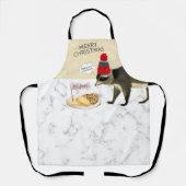 Naughty racoon steelt keuken kerstkoekjes schort (Voorkant)