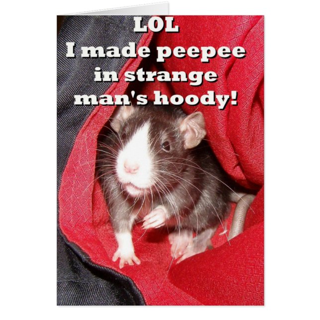 Naughty Rat Card (Voorkant)