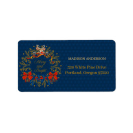 Naughty Reindeer Peking Christmas Design bij de ma Etiket