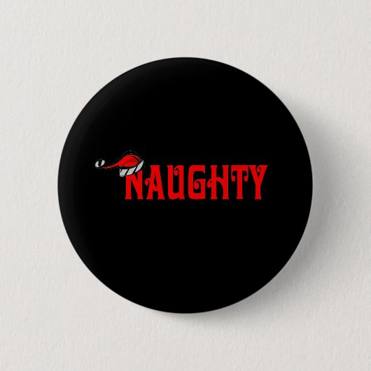 Naughty Ronde Button 5,7 Cm (Voorkant)