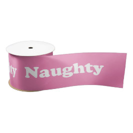 Naughty roze wit patroon grappig leuke flikker coo satijnen lint