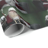 Naughty Santa Cadeaupapier (Rol Hoek)