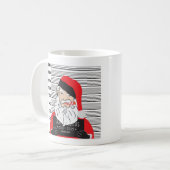Naughty Santa Claus Koffiemok (Voorkant links)