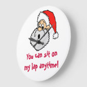 Naughty Santa Claus zit altijd op zijn lab Grote Klok (Hoek)