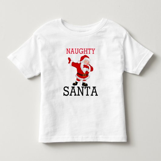 Naughty Santa Kinder Shirts (Voorkant)